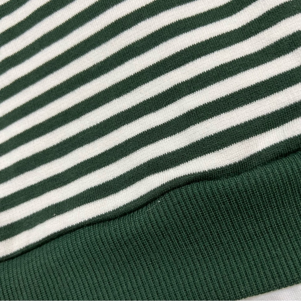 CALI BE Women’s Small Green/ White Striped Layer Look Pullover NWT. - Picture 7 of 8